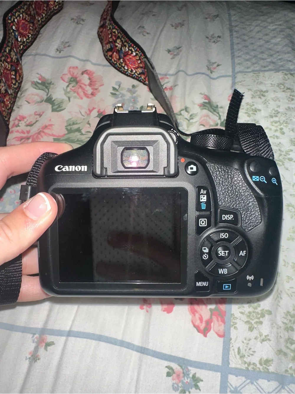 Canon Black DSLR with 18-55mm Zoom Lens